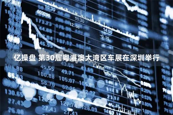 亿操盘 第30届粤港澳大湾区车展在深圳举行